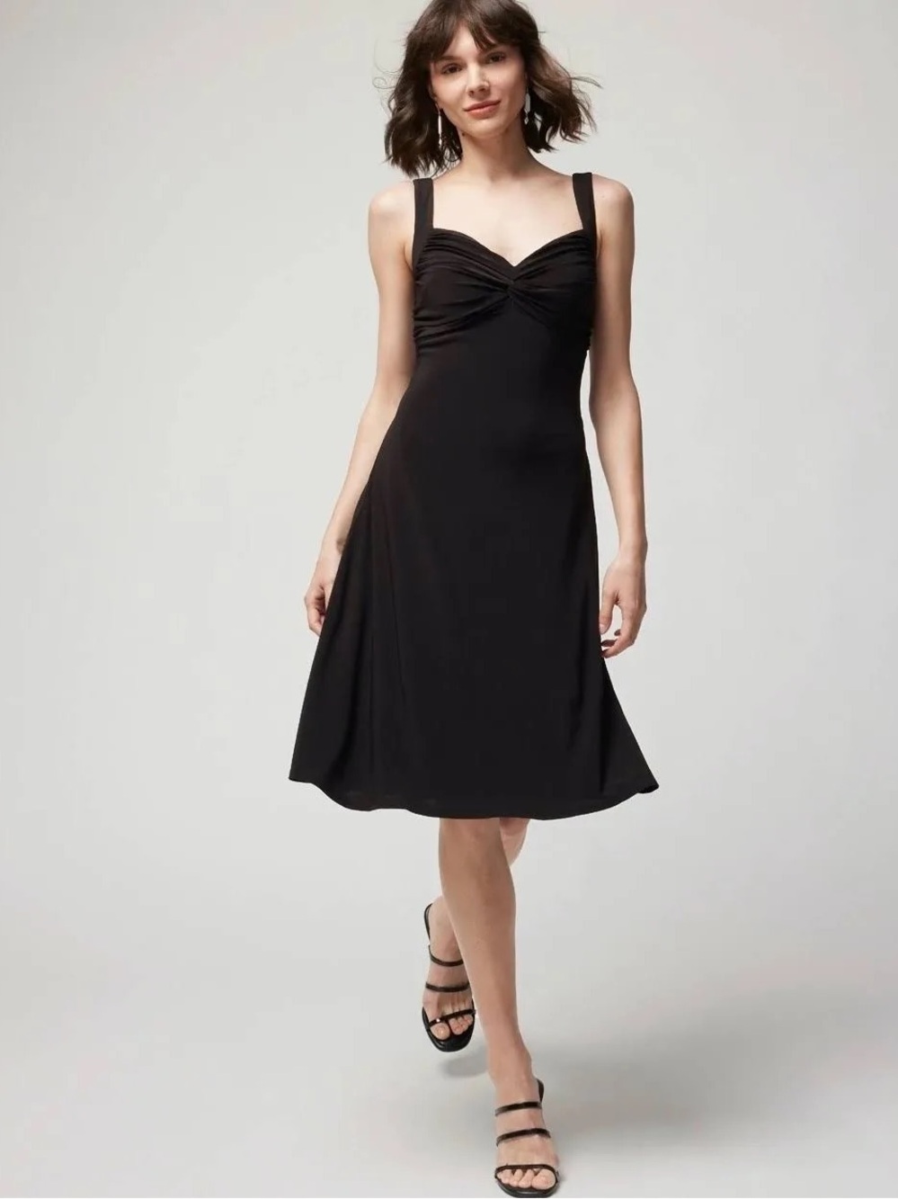 White House Black Market Sweetheart Twist-Front Dress